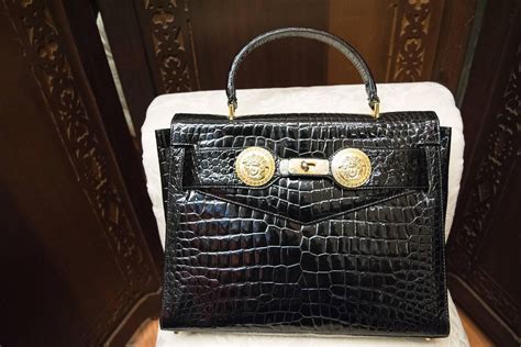 vintage versace crocodile bag|versace handbags vintage.